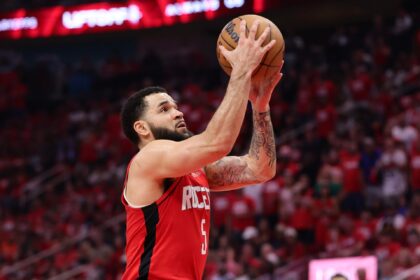 NBA fans react to torn fans of the ACL ahead of the 2025-26 season of Houston Rockets Guard Fred Van Vriet