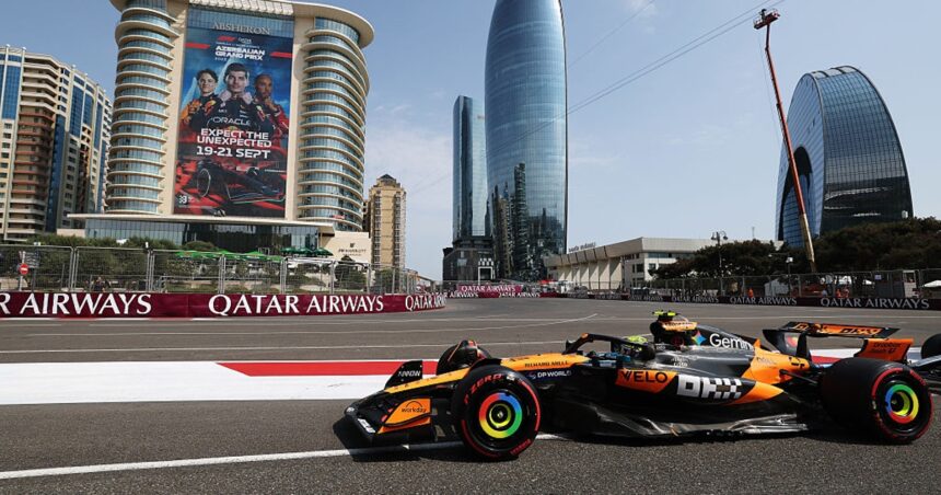 Norris is cheerful about McLaren's pace despite training problems