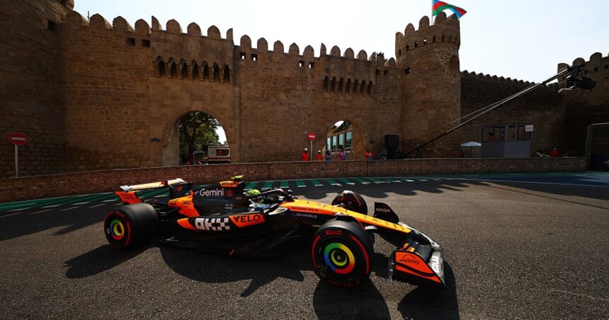 Norris tops baku fp1 after a long delay to fix suppression