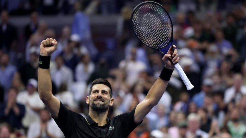 Novak Jjokovic reaches us to the open quarter final with dominant effort