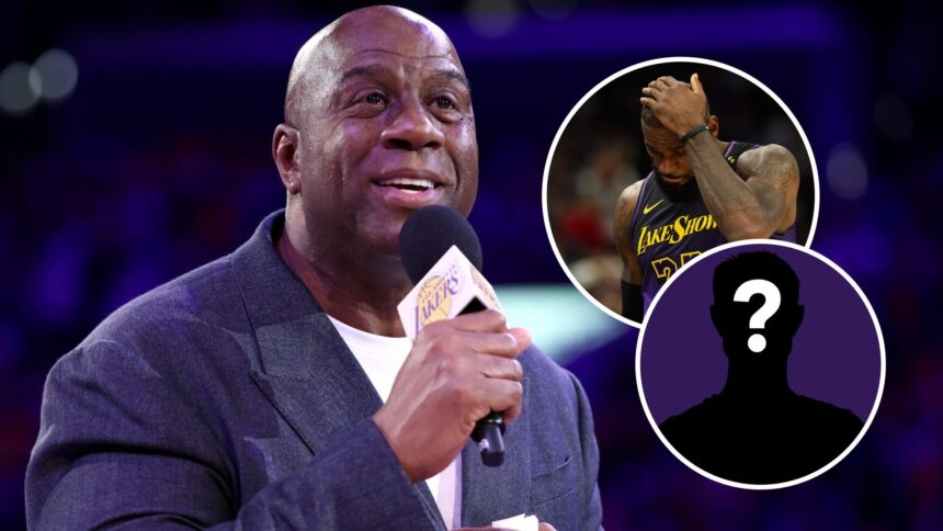 One of the La Lakers legends didn't make the best La Lakers of all time, Magic Johnson, who started five times for LeBron James