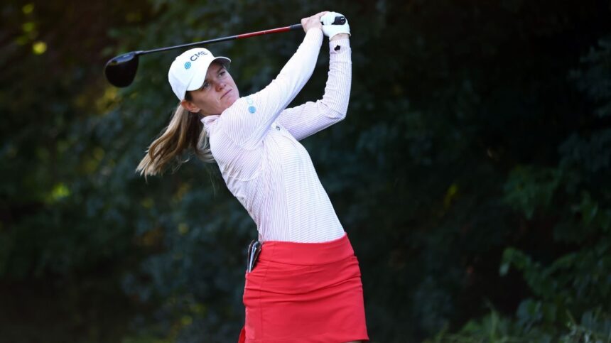 Sarah Schmeltzel shoots 63 and shares Arkansas lead with Minami Katsu