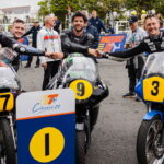 The pitboard of the wrong reads of the classic TT winner, thought he had a 10-second lead