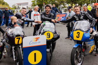 The pitboard of the wrong reads of the classic TT winner, thought he had a 10-second lead