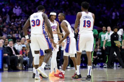 Tyrese Maxey says the 76ers player was "very impressive" last season, he has "a big advantage"