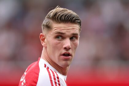 Viktor Gyokeres looks on during Arsenal