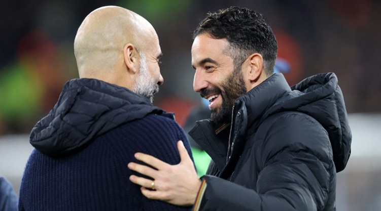 City Boss Pep Guardiola digs United before the Manchester Derby (video).