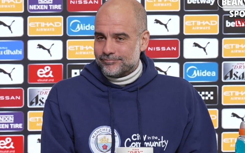 Manchester City's Bosspep Guardiola hits with critics saying that Money wins the title (video)