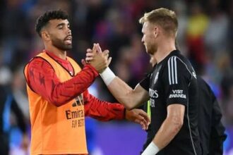 Mikel Arteta was hoping for criticism for replacing Aaron Ramsdale, England International, with David Raya (video)