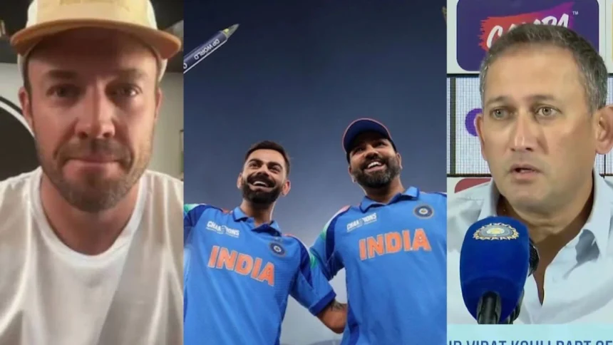 AB De Villiers Rohit Sharma Shubman Gill Ajit Agarkar Virat Kohli
