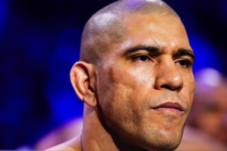 Alex Pereira enters the Octagon for his fight against Magomed Ankalaev at UFC 313