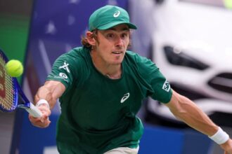 Alex de Minauau's quarter makes Danil Medvedev