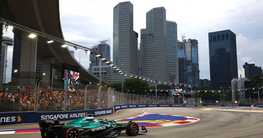 Alonso was surprised at his first Singapore Grand Prix practice.