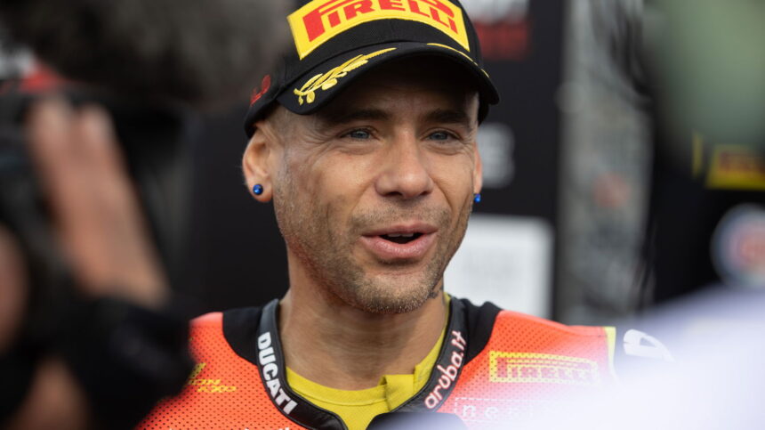 Alvaro Bautista “satisfied” with the “not easy” trio on the Estoril World SBK podium