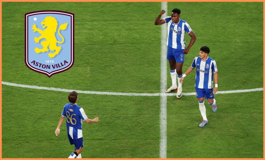 Samu Aghehowa with his Porto teammates