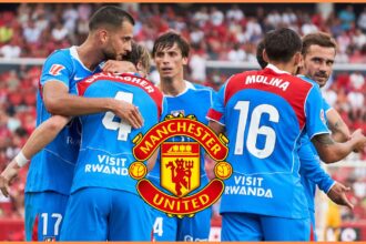 Conor Gallagher with his Atletico Madrid teammates