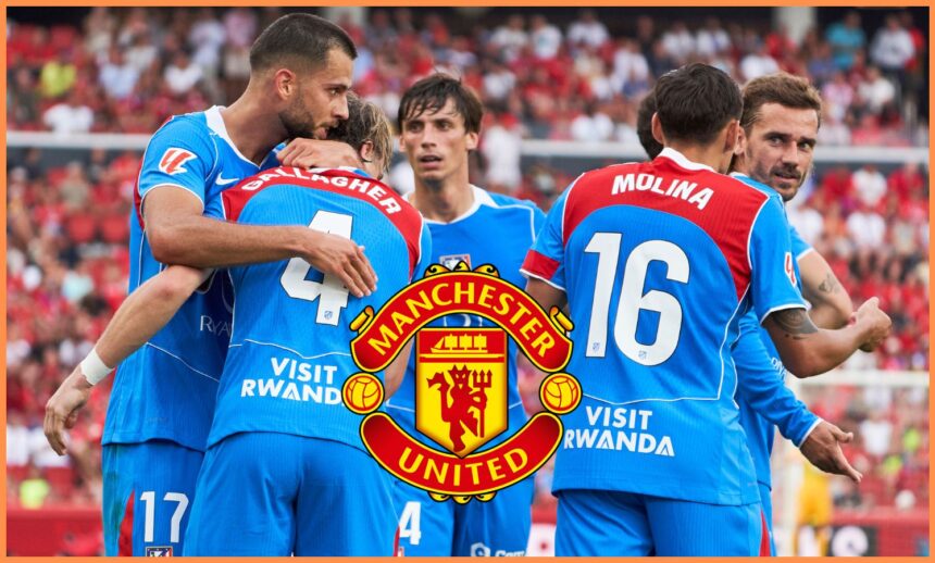 Conor Gallagher with his Atletico Madrid teammates