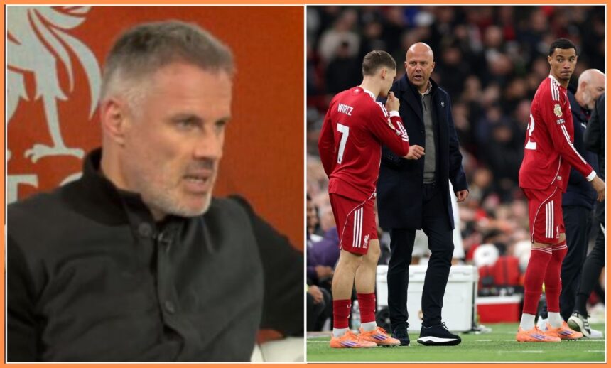 Jamie Carragher, Florian Wirtz, and Arne Slot