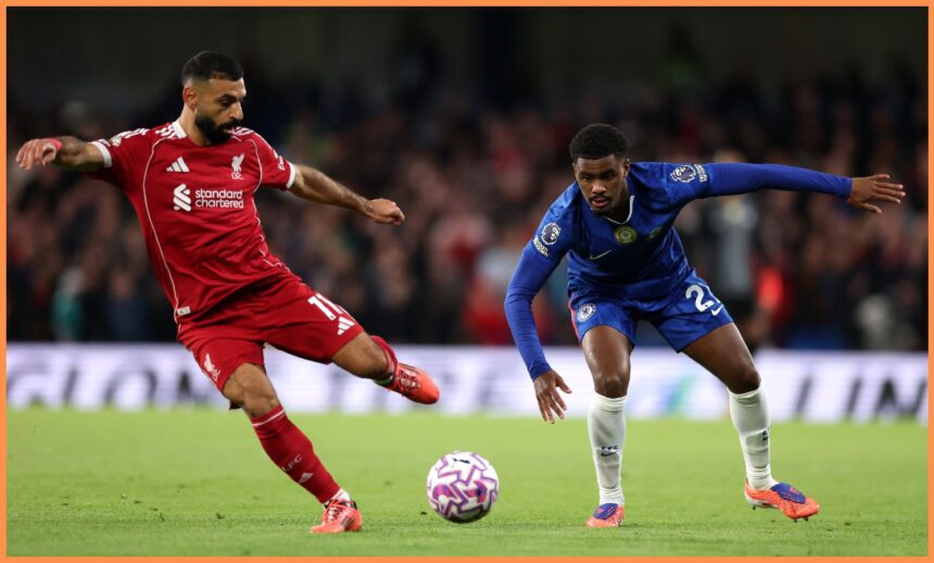 Mohamed Salah in action for Liverpool