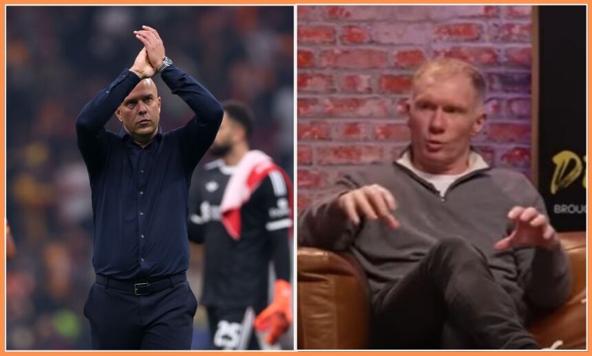 Arne Slot and Paul Scholes