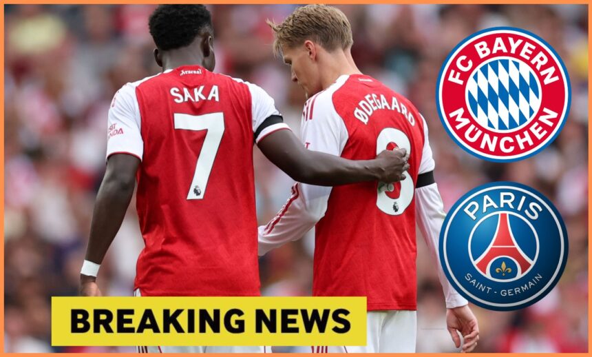 Bukayo Saka and Martin Odegaard