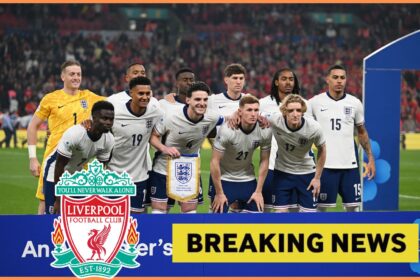 England players lining up before their game with Wales