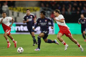 Malick Fofana in action for Lyon