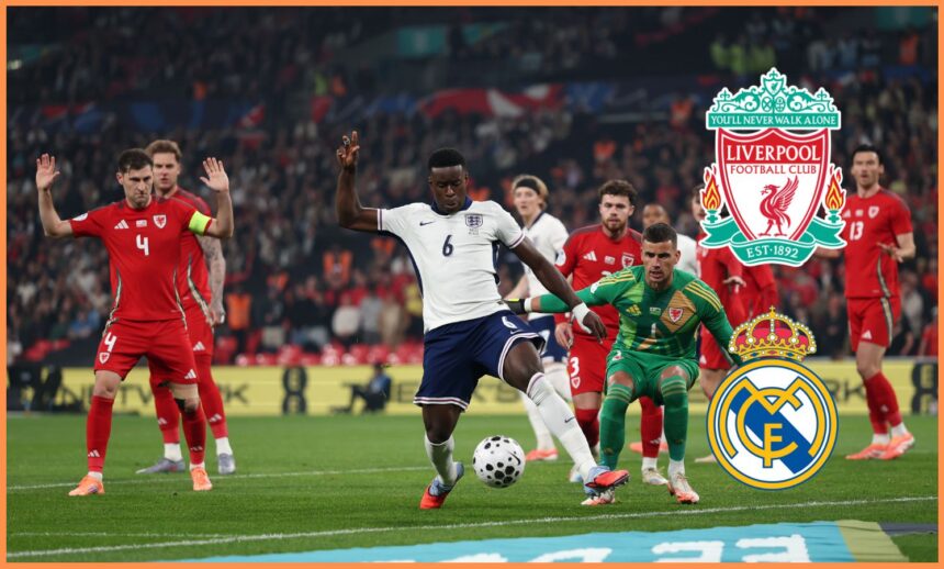 Marc Guehi in action for England against Wales