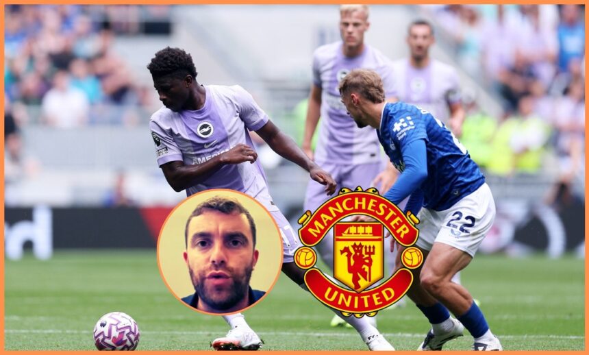 Carlos Baleba in action for Brighton vs Everton