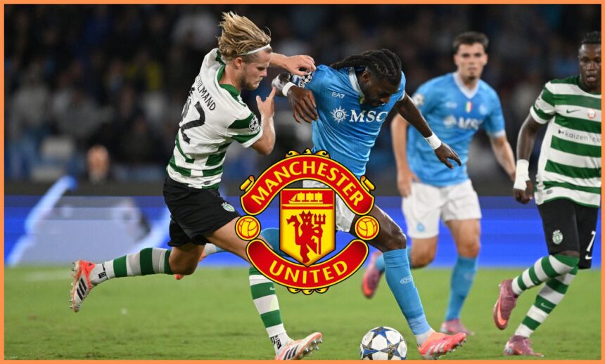 Morten Hjulmand in action for Sporting Lisbon against Napoli