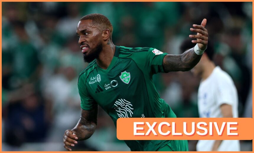 Ivan Toney in action for Al Ahli