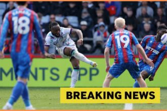 Antoine Semenyo in action for Bournemouth against Crystal Palace