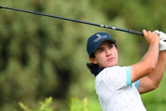 Davis Chatfield films the third 59 of the 2025 Corn Ferry Tour