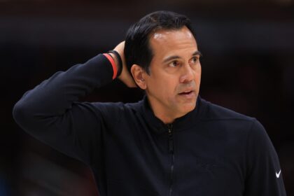 Erik Spoelstra says solid Miami Heat outlook "is an NBA player" and they have been following him for two years