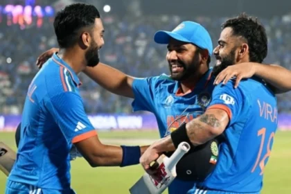 KL Rahul, Virat Kohli and Rohit Sharma