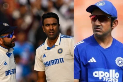 Rohit Sharma, Ravichandran Ashwin and Gautam Gambhir