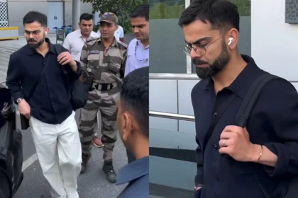 Virat Kohli spotted at Delhi Airport