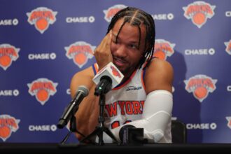 Jalen Brunson says he's impressed by two New York Knicks players working nonstop on the game
