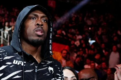 Jalin Turner walks to the Octagon for his fight at UFC 313