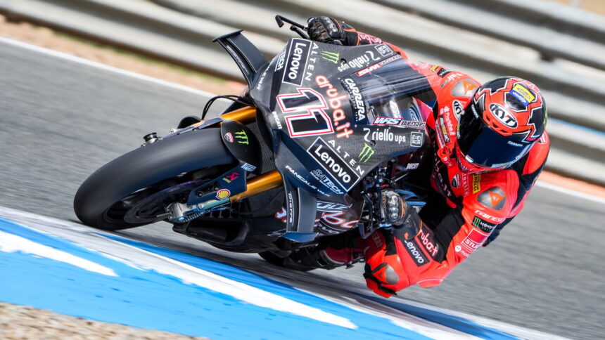 Jerez WorldSBK test results October 2025: Nicolo Brega finishes first test of 2026 in top position
