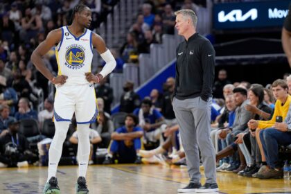 Jonathan Kuminga says there's one thing he won't ask of Warriors coach Steve Kerr: "Don't waste your energy."