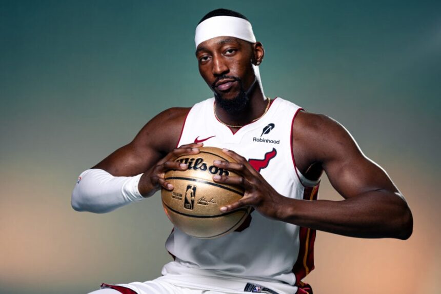 Miami Heat star center Bam Adebayo attended the team's 2025 Media Day.