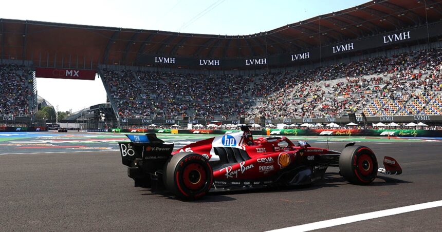 Leclerc leads in rookie-filled Mexico FP1