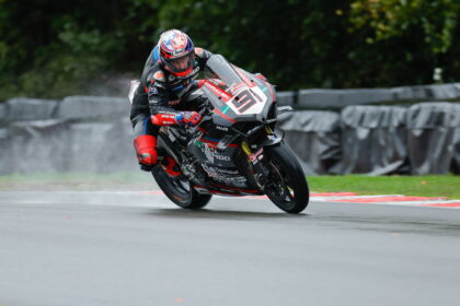 Leon Haslam "can't complain" but reveals the cause of the final corner error at Alton Park BSB