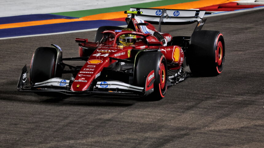 Lewis Hamilton refers to Ferrari's operational execution