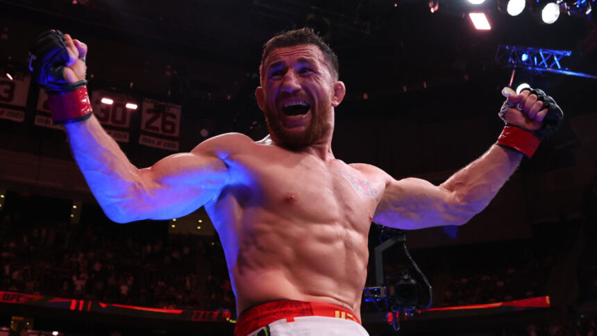 Merab Dvalishvili Celebrates UFC 316 Win