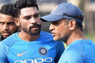 Mohammed Siraj And MS Dhoni