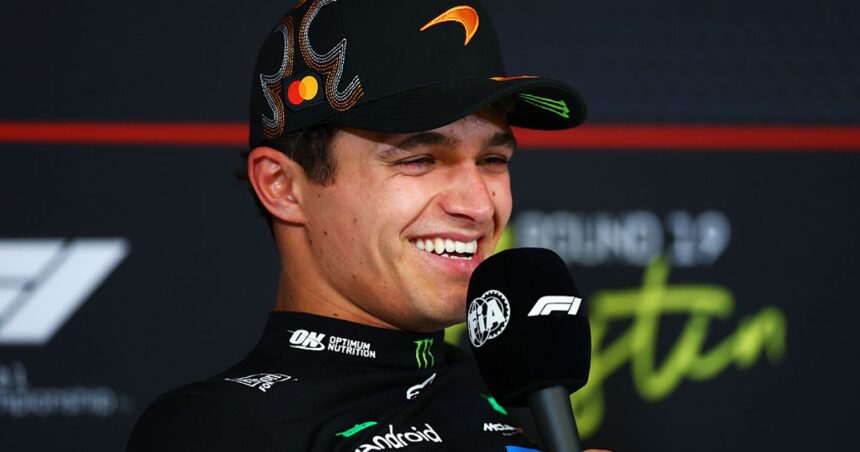 Norris and Verstappen laugh about tape at COTA