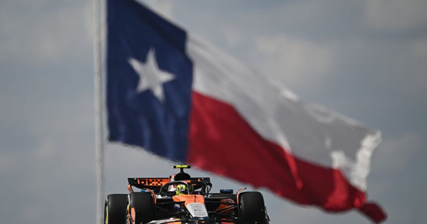Norris leads, Verstappen struggles in US GP practice