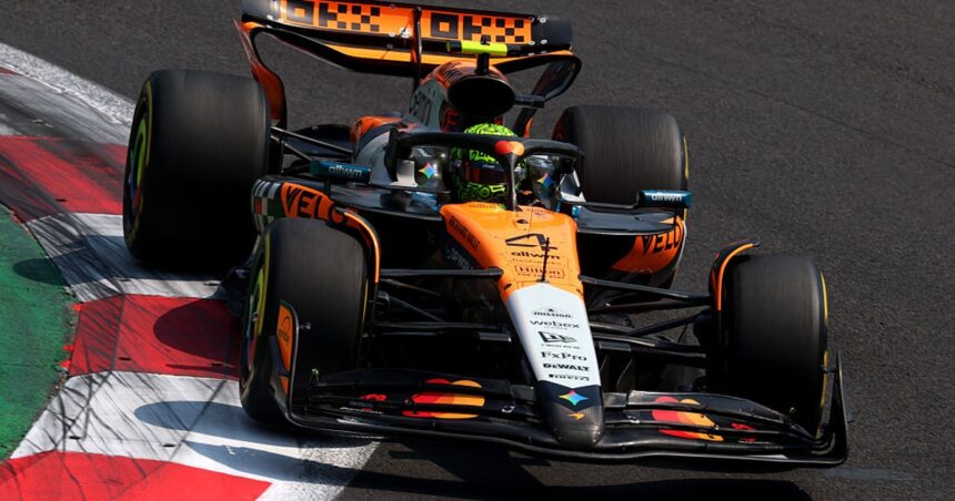 Norris ramps up third practice session in Mexico as other title contenders struggle